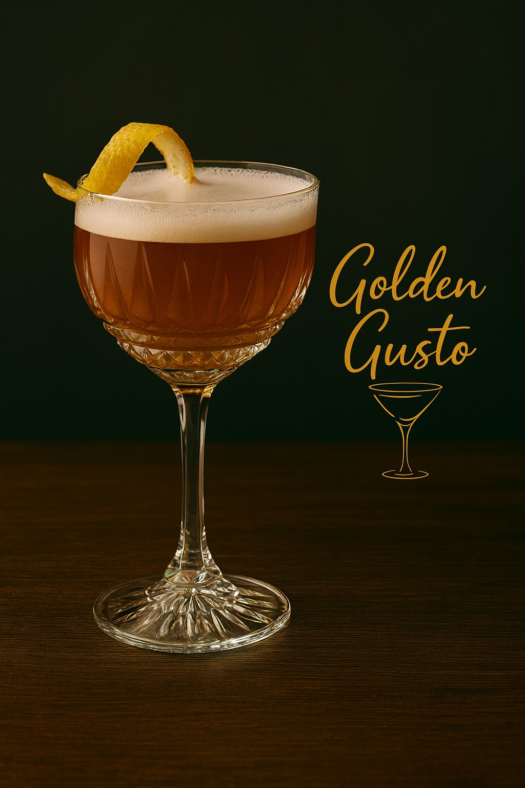 Cóctel Golden Gusto