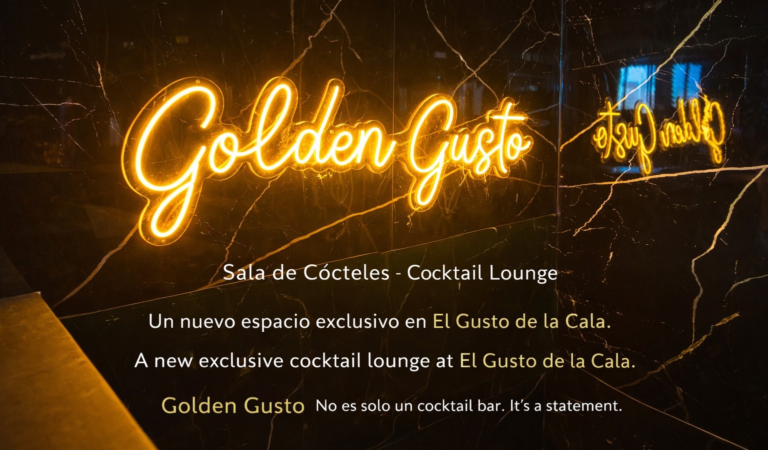 Neón Golden Gusto