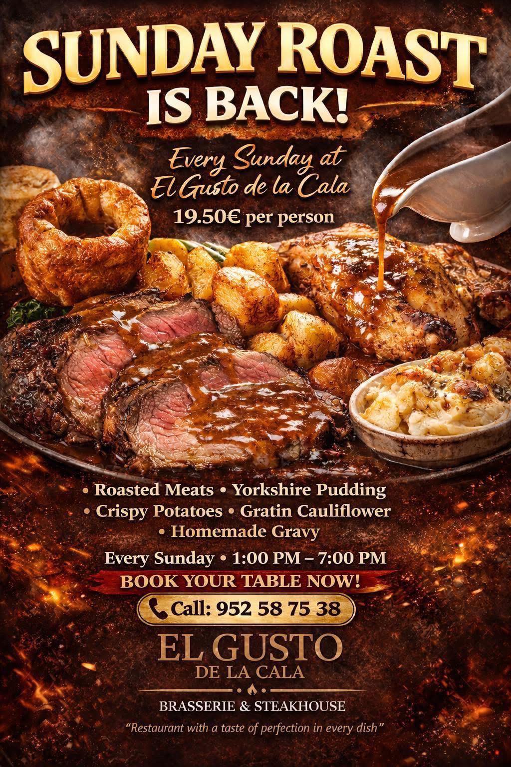 Sunday Roast El Gusto de la Cala