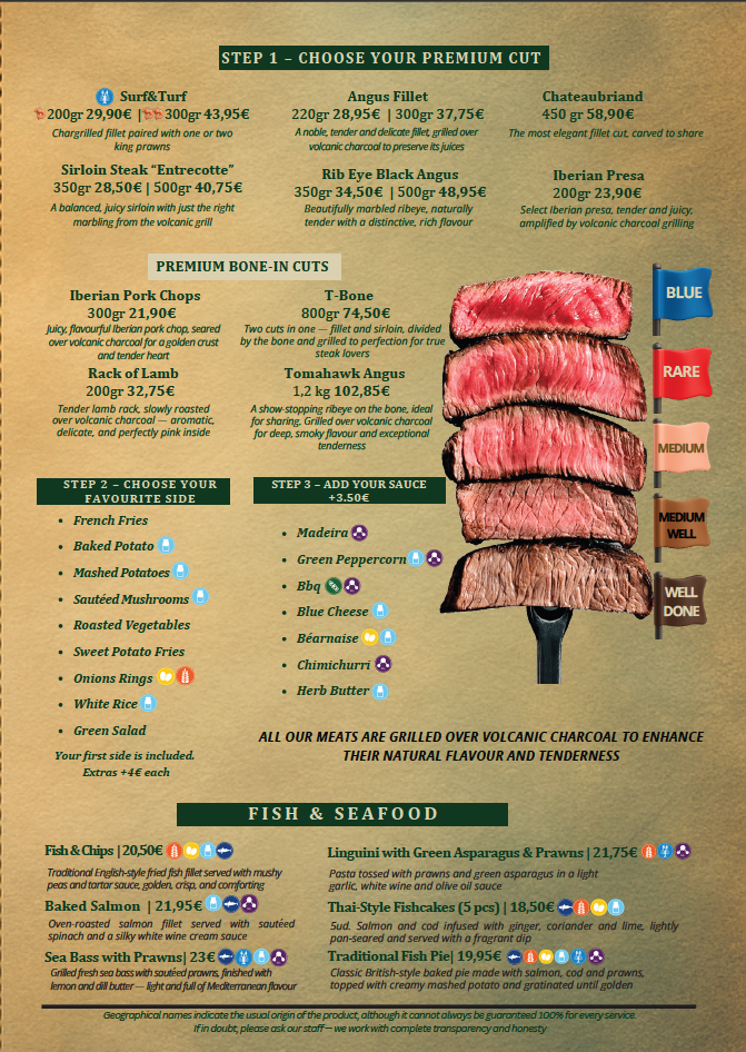 El Gusto de la Cala Menu 2
